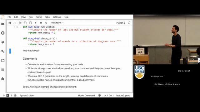 [DSCI 511] Programming style; intro to NumPy смотреть онлайн