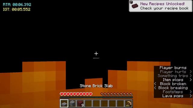 Minecraft java edition overworld void death speedrun in 0:08.596 (WR) смотреть онлайн