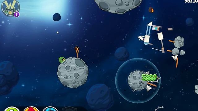 Angry Birds Space Beak Impact 8-13 3 stars смотреть онлайн