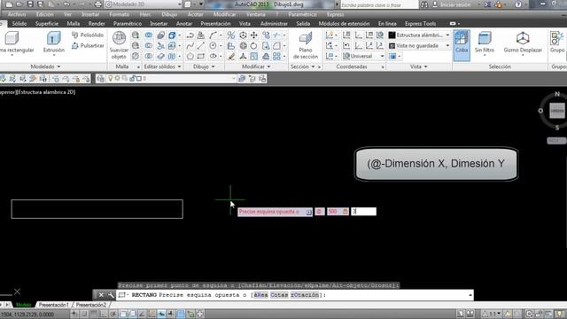 Consejo AutoCad: Dibujar cuadrado con las medidas que queramos. смотреть онлайн