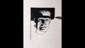 Inktober Art Process: Frankenstein Sketch