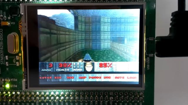 Doom on STM32F429 (STM32F429IDISCOVERY) смотреть онлайн