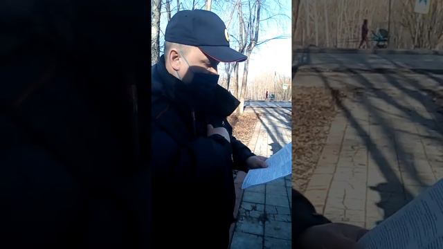 Мой разговор с полицией 3 мая, при режиме незаконного в РФ домашнего ареста. смотреть онлайн