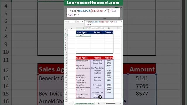 Excel Pro Trick: Filter out Records with Blank Cells in Excel using Filter Function in Excel Formul смотреть онлайн