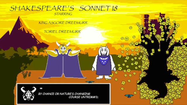 Undertale sonnet 18 смотреть онлайн
