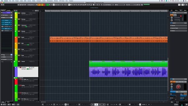 Cubase. Подключение пространственной обработки. смотреть онлайн