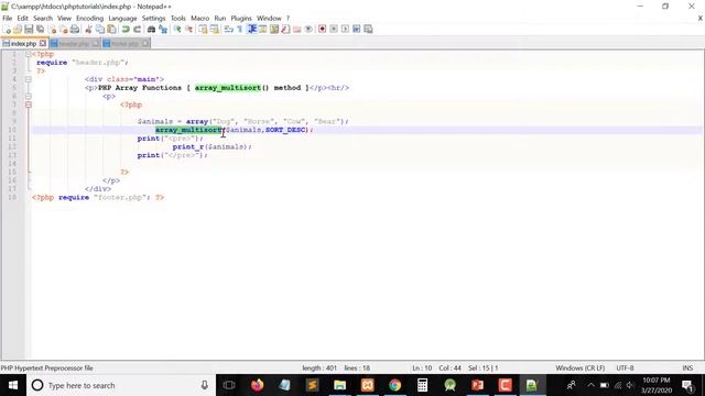 Working with Array in PHP [PART-16]: php array_multisort() method смотреть онлайн