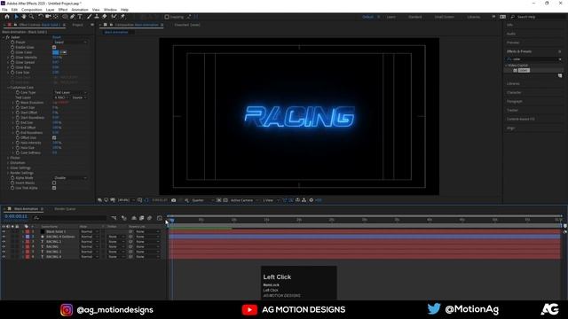 After Effect Tutorial - Neon Text Reveal Animation by using Saber Plugin смотреть онлайн