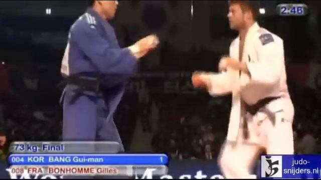 Judo 2010 Suwon: Gui-Man Bang (KOR) - Gilles Bonhomme (FRA) [-73kg] final смотреть онлайн