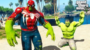 КАК ЧЕЛОВЕК ПАУК СТАЛ ХАЛКОМ В ГТА 5 МОДЫ! SPIDER MAN HULK ОБЗОР МОДА В GTA 5! ИГРЫ ГТА ВИДЕО MODS