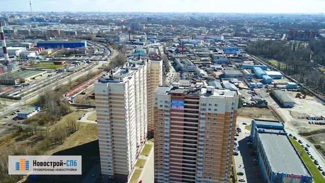ЖК «Богатырь 2» (аэросъемка: 28.04.2017) смотреть онлайн