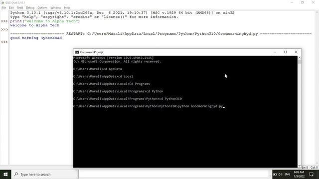 #2 How to run python programs in the Command Prompt? Python Tutorials for beginners.. смотреть онлайн