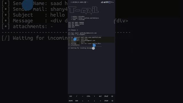 How to create own Temporary Email on Termux | It's RedHydra смотреть онлайн