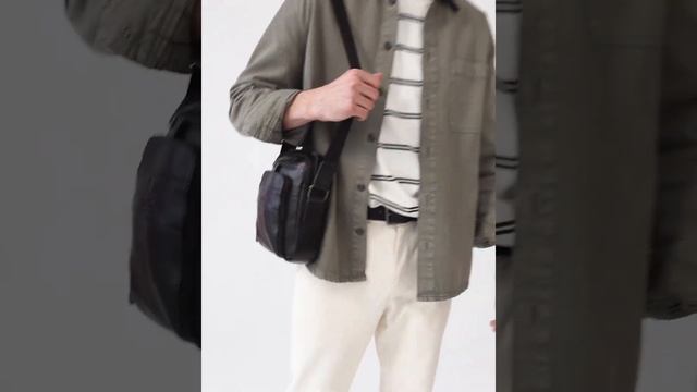 Мужская сумка через плечо кросс боди из натуральной кожи Contacts смотреть онлайн