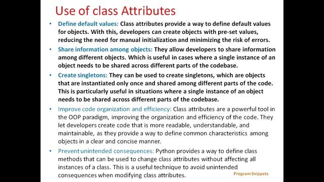 Attributes in Python смотреть онлайн