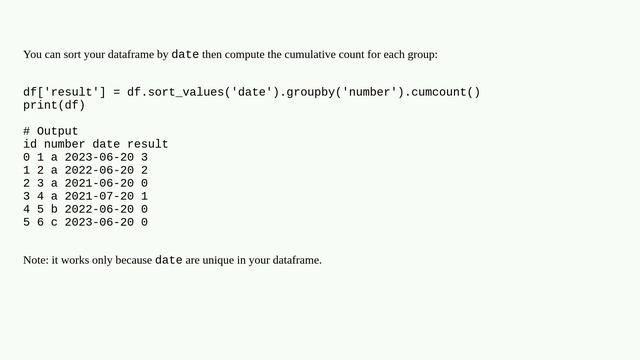 Pandas group by number and find dates lowers than current date смотреть онлайн