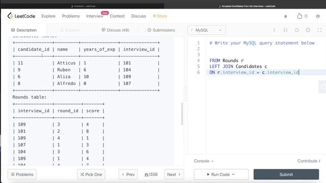 LeetCode Medium 2041 Interview SQL Question with Detailed Explanation смотреть онлайн