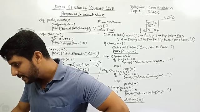 Free Live Class | Day 01 | Python Class 12 | Python Data Structure | Stack | Queue смотреть онлайн