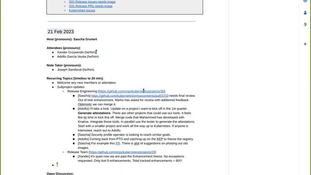 Kubernetes SIG Release (1.27) for 20230221 смотреть онлайн