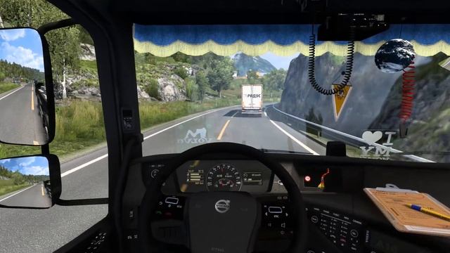 Euro Truck Simulator 2 1.45 | Volvo FMX Mega Mod By Mistersix | Stavanger-Oslo | ETS2 Mods смотреть онлайн