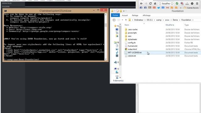 Installer Foundation avec le préprocesseur sass et compass смотреть онлайн