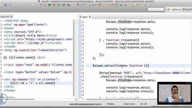 Spring Boot e Angular JS - Aula 04 Parte 2 смотреть онлайн