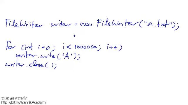 [Java] คลาส BufferedWriter смотреть онлайн