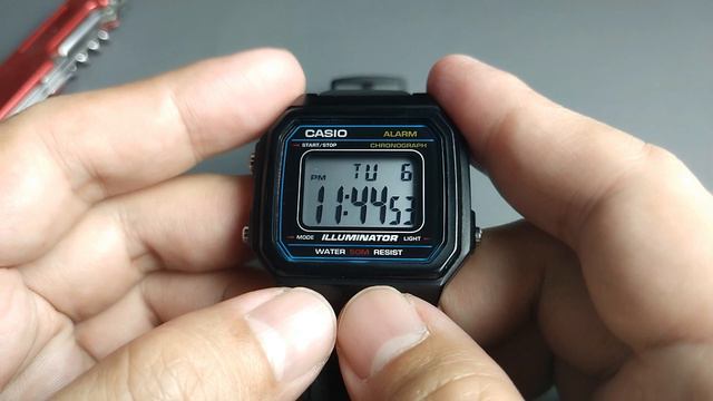 Secret And Tips For Casio W217H ( LCD Check, Alarm Sound, W-217H)