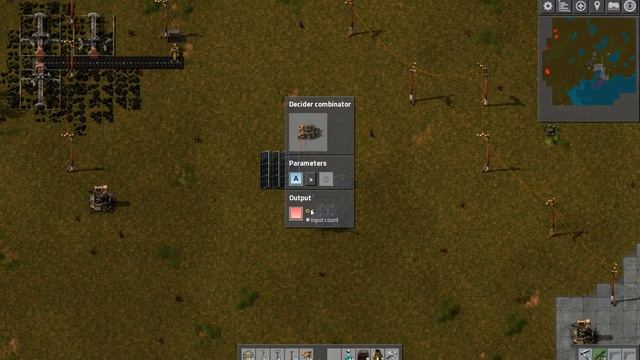 factorio комбинаторы как определить заряд аккумулятора и подключить генераторы смотреть онлайн