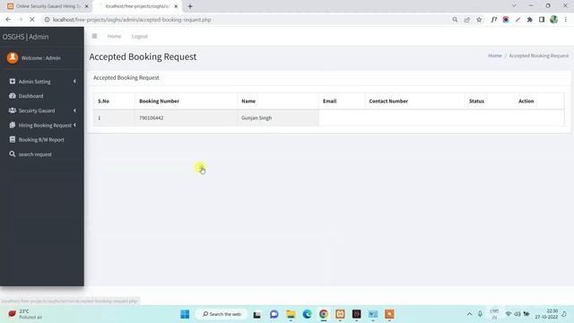 Online Security Guards Hiring System using PHP and MySQL | PHPGurukul смотреть онлайн