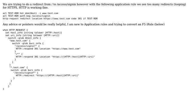 DevOps & SysAdmins: Too many redirects NSX Load Balancer (HA Proxy) Application rule смотреть онлайн