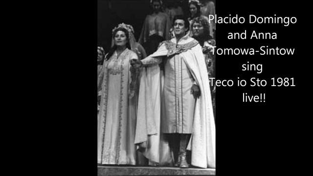 Placido Domingo and Anna Tomowa-Sintow sing Un Ballo Duet live 1981!!! смотреть онлайн