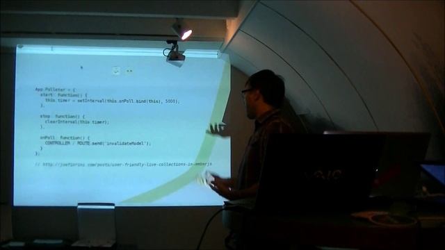 Ember.js Meetup #5 - Lightning Talks | The Pollster pattern: data updates using polling, Ben Konrat смотреть онлайн