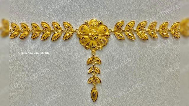 Gold choker necklace designs with weight and price/Light weight gold choker/Gold choker necklace смотреть онлайн