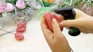 DIY/МК реалистичные ?ТЮЛЬПАНЫ? из изолона/Плюс СЕКРЕТИК создания светящегося цветка для светильнико