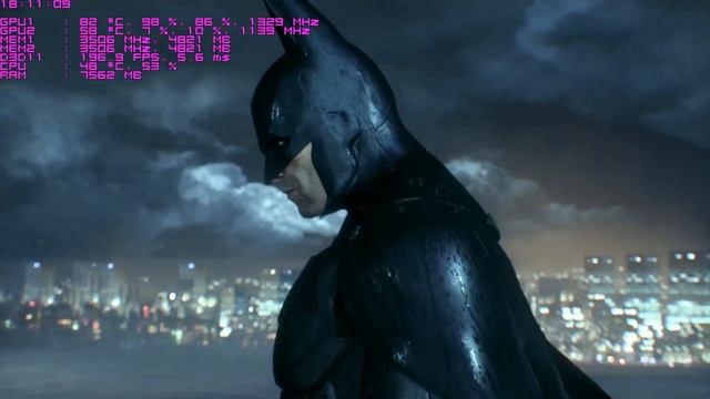 Batman Arkham Knight Frame Rate Test 1080P Max Settings смотреть онлайн