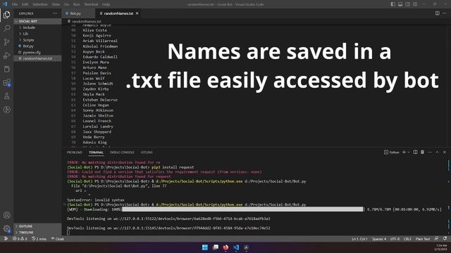 WEB AUTOMATION WITH PYTHON: SOCIAL MEDIA BOT ACCOUNT CREATOR смотреть онлайн