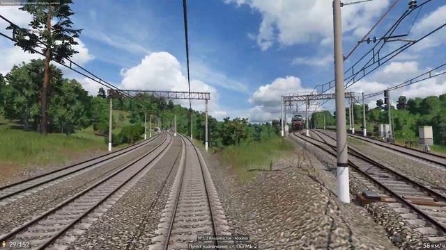 [Transport Fever 2] Участок от Омска до Москвы-Ярославской на скором поезде №1 Владивосток-Москва смотреть онлайн