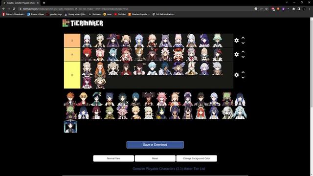 My first tier list for Genshin Impact смотреть онлайн