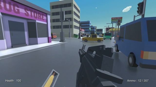 Zombie Town - Simple low-poly survival fun смотреть онлайн