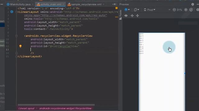 LinearLayoutManager in RecyclerView - RecyclerView in Android #8 смотреть онлайн