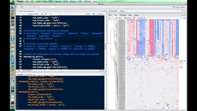 Plotting in R for Biologists -- Lesson 8: Heatmaps смотреть онлайн
