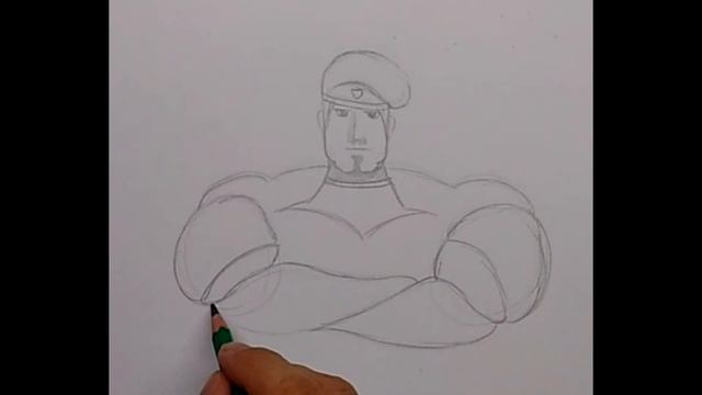 Как нарисовать бойца/ мощного мужчину смотреть онлайн