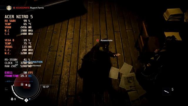 ACER NITRO 5 AN515-43 Ryzen 5 3550H RX 560X Assassin's Creed Syndicate High Setting смотреть онлайн