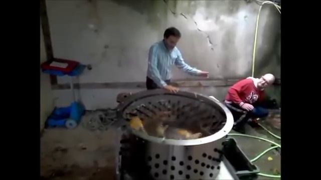 Перосъемная машина для ощипа крупной птицы(гуси, индейки) смотреть онлайн