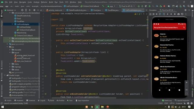 Tampilan RecyclerView Sederhana !!! Source Code di Github - Aplikasi Android - Android Studio смотреть онлайн