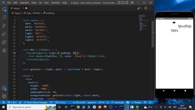 Light & Dark Theme Calculator in React Native || React Native Tutorial in React Native смотреть онлайн