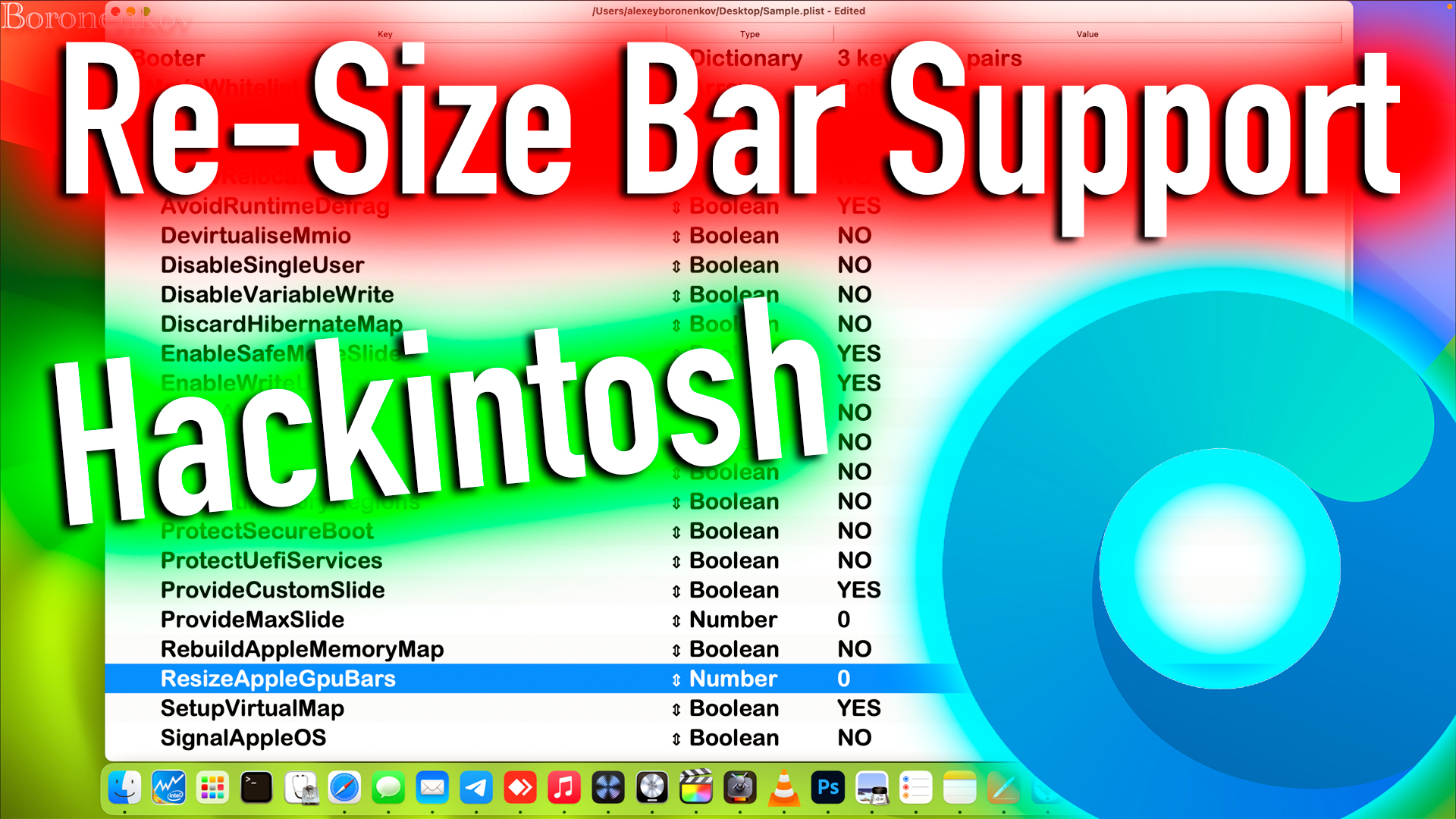 RE-SIZE BAR SUPPORT | MACOS 14 SONOMA | OPEN CORE! HACKINTOSH - ALEXEY BORONENKOV | 4K смотреть онлайн