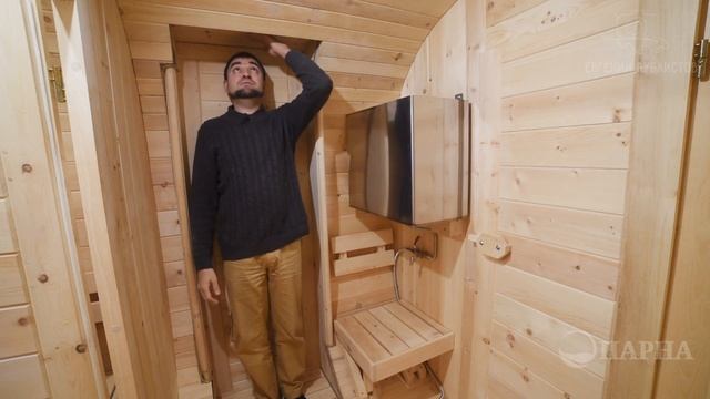 Баня-бочка "Святогор": 5 метров, 3 секции, душ. Что ещё нужно для хорошей бани? смотреть онлайн