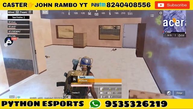 BGMI T1/T2/T3 Players CUSTOM || Live DAY 4 ? || Org.By?Python Esports Caster?John_Rambo_Yt смотреть онлайн